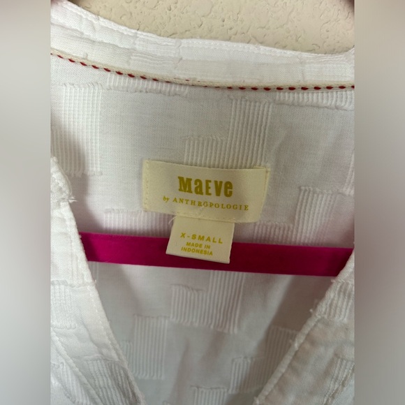 Anthropologie Maeve Roberta Textured Henley Tunic XS - Picture 8 of 10